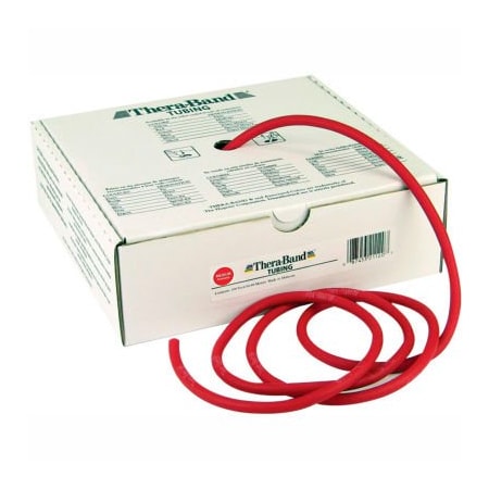 Fabrication Enterprises Thera-Band Latex Exercise Tubing, Red, 100' Roll/Box 10-1322